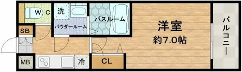 ファーストレジデンス玉造【10階】の間取り