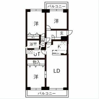BRO北野【11階】の間取り