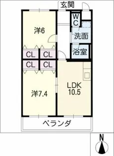 ハイム オーク【3階】の間取り
