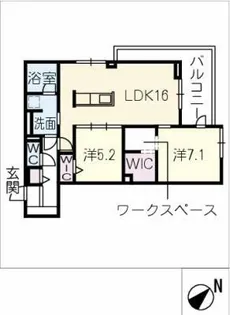 クレストリア【3階】の間取り