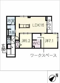 クレストリア【1階】の間取り