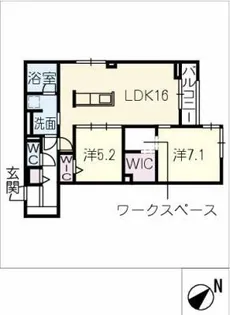 クレストリア【2階】の間取り