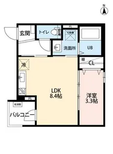CRASTINE大杉【3階】の間取り