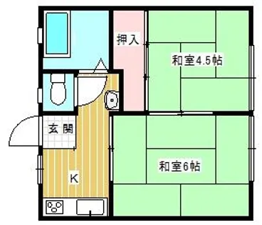 出石ハイツⅡ【2階】の間取り