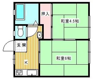 出石ハイツⅡ【2階】の間取り