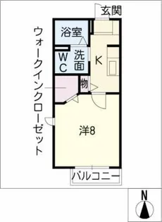 GEMINATION SS B【2階】の間取り
