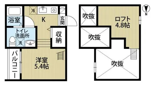 ロッカフォルテ【2階】の間取り