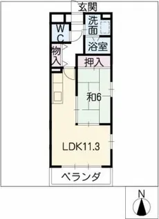 ガーデンテラス小碓2番館【5階】の間取り