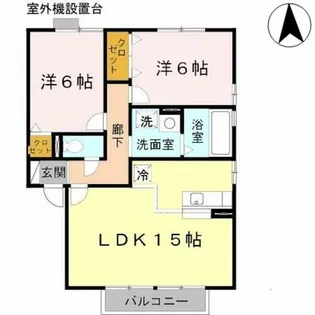 リビングタウン加美北 C棟【1階】の間取り