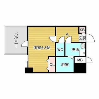 S-RESIDENCE新大阪Rish【13階】の間取り