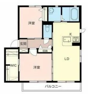 シャーメゾンアミノウチ【2階】の間取り