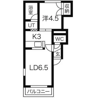 プロスペール北23条【4階】の間取り