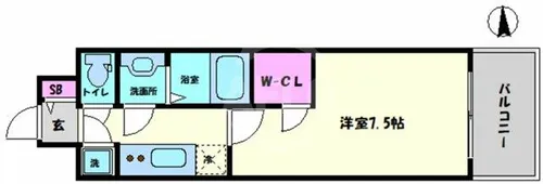ファーストフィオーレ福島野田Ⅱ【9階】の間取り