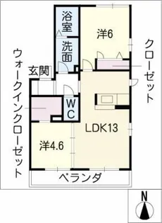 ルガール山伏【2階】の間取り