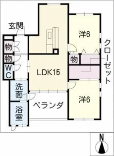 Court Blanc【3階】の間取り