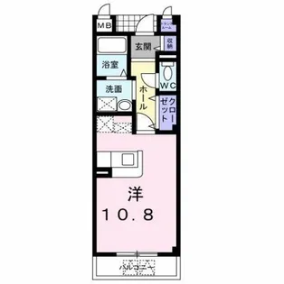 ロジュマンエスポアールC【1階】の間取り