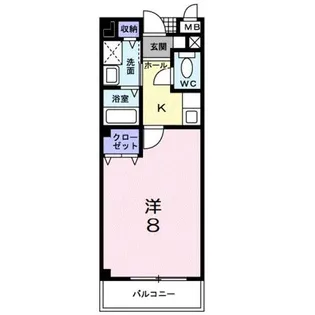 Mパレス【102号室】の間取り