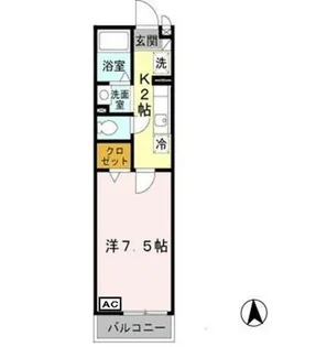 メゾン・ド・リュンヌ【1階】の間取り