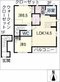メルモワールK【2階】の間取り