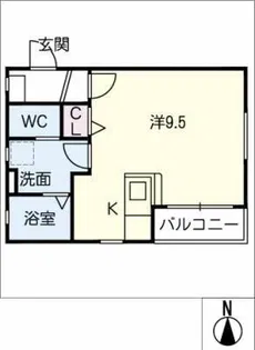 Grain鳴海【1階】の間取り