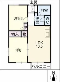 エクセル青山【1階】の間取り