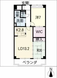 ステージアス【3階】の間取り