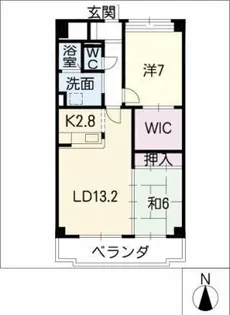 ステージアス【3階】の間取り