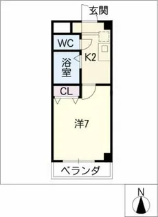 サン・ロマン八事【4階】の間取り