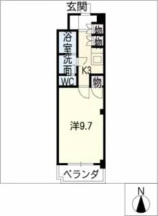 ベルツリーズ桐林【3階】の間取り