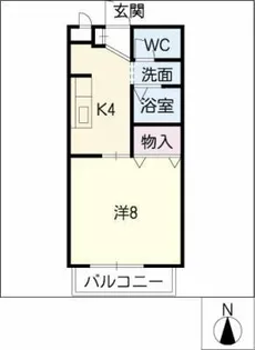 サープラスワンフルサワB棟【2階】の間取り