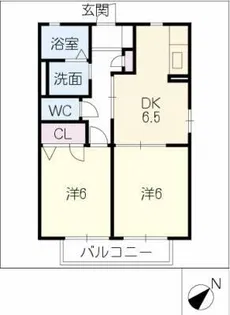 ボヌール【1階】の間取り
