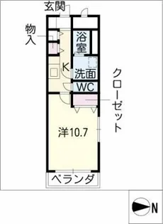 プランドール【2階】の間取り