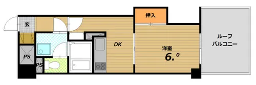 トーカンマンション須磨マリンパーク【4階】の間取り