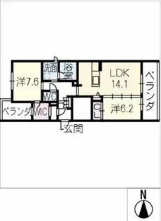 メゾン ド パーシモン【3階】の間取り