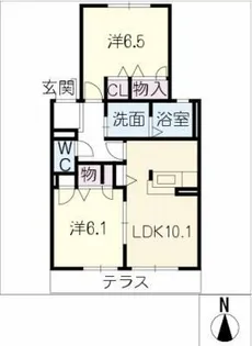 GREEN STAGE【1階】の間取り