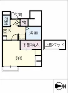 メゾンド東大杉【1階】の間取り