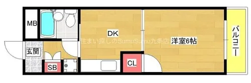 メゾントキワ【5階】の間取り