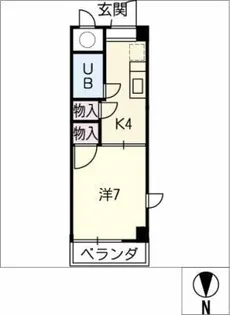 マルベリーマンション【2階】の間取り