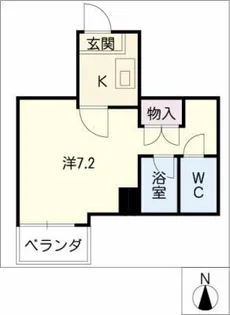 キャッスル桜山【7階】の間取り