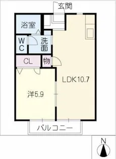 DIAS suzuki A棟【2階】の間取り