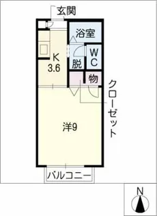 サンシャイム天道【2階】の間取り