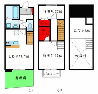 ドミール・ジャルヴェルデ【1階】の間取り