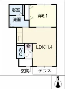 ファミールM【1階】の間取り