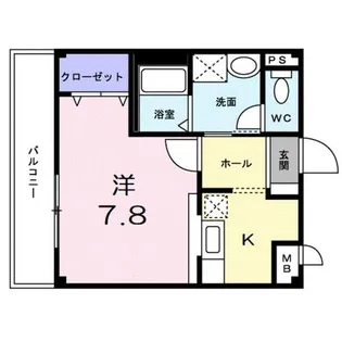 リバティ スクエア【202号室】の間取り
