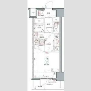 クレヴィスタ名駅南【6階】の間取り