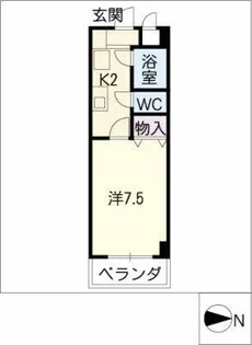 アーバンビル早川【4階】の間取り