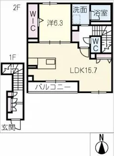 リラフォート中央【2階】の間取り