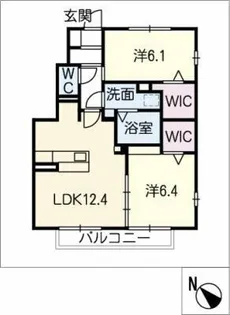 ファミーユウルーズ【1階】の間取り