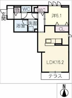 OTTAVO MIHIRO【1階】の間取り