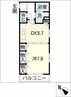 ブランシェ・アヴァンティー【2階】の間取り